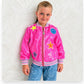 'The Ivy' Girls Hot Pink Flipping Sequin Bomber Jacket