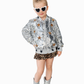 SILVER LEOPARD STAR COAT