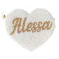 MRS X WITH LOVE KIDS HEART NAME BAG