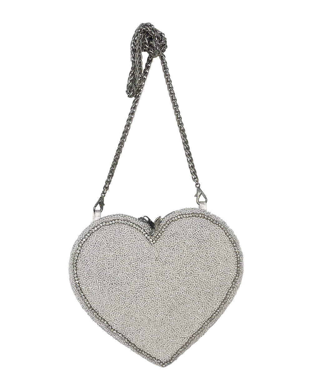 HEART BAG WHITE AND DIAMONTE - ADULT