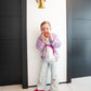 PURPLE SPARKLY STAR FLIPPING SEQUIN COAT