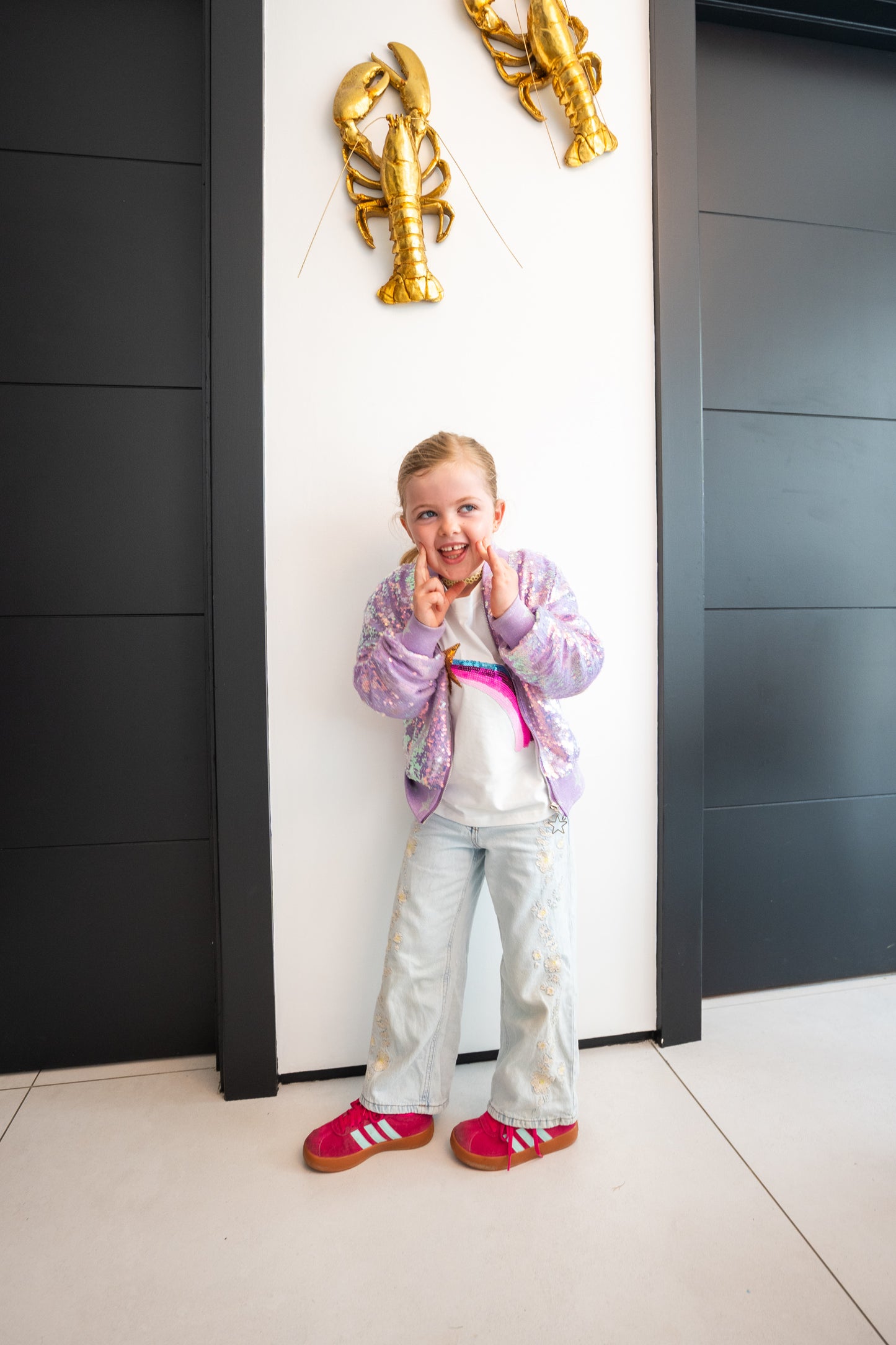 PURPLE SPARKLY STAR FLIPPING SEQUIN COAT