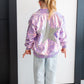 PURPLE SPARKLY STAR FLIPPING SEQUIN COAT