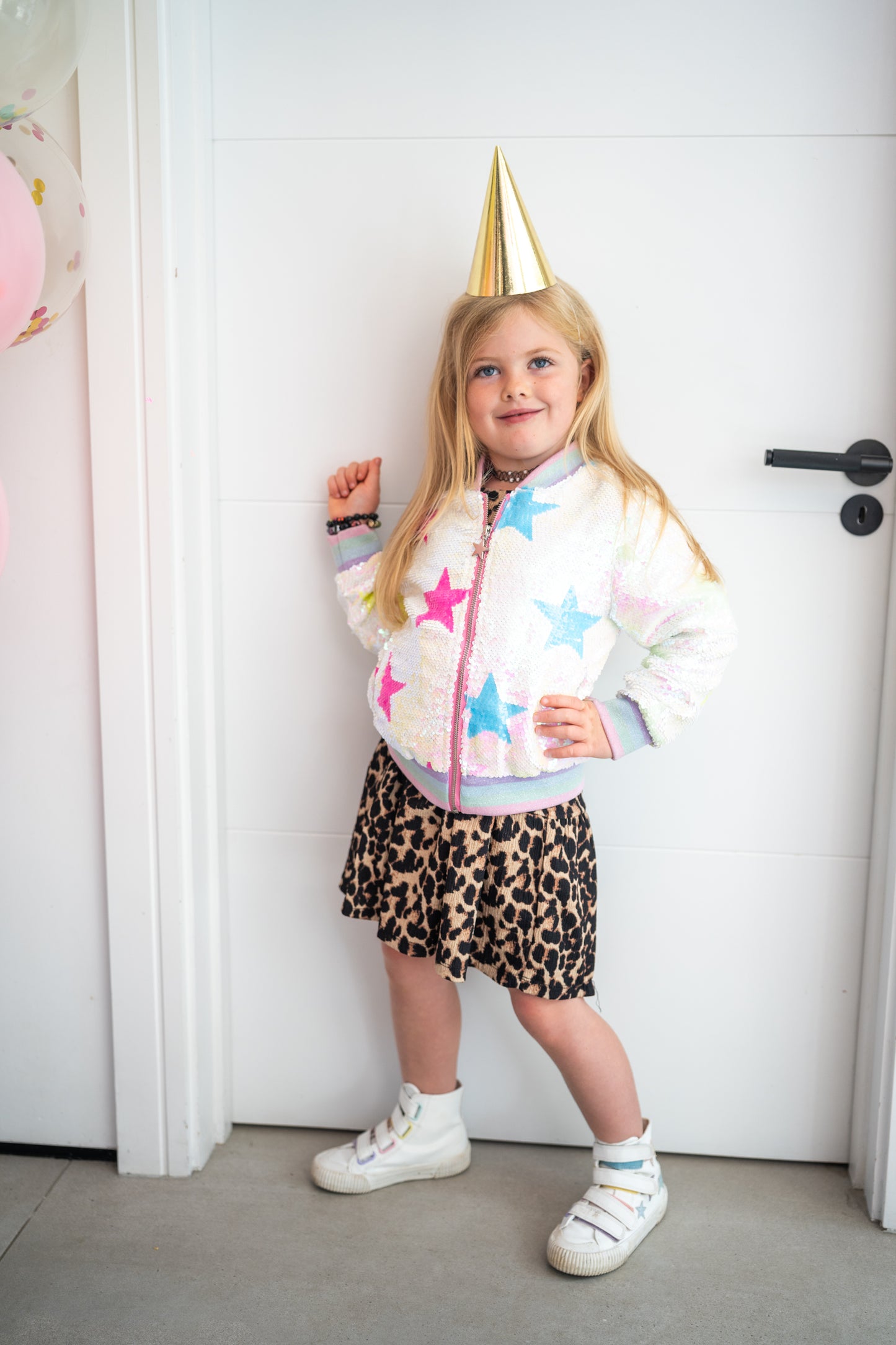 COLOURFUL STAR SEQUIN COAT