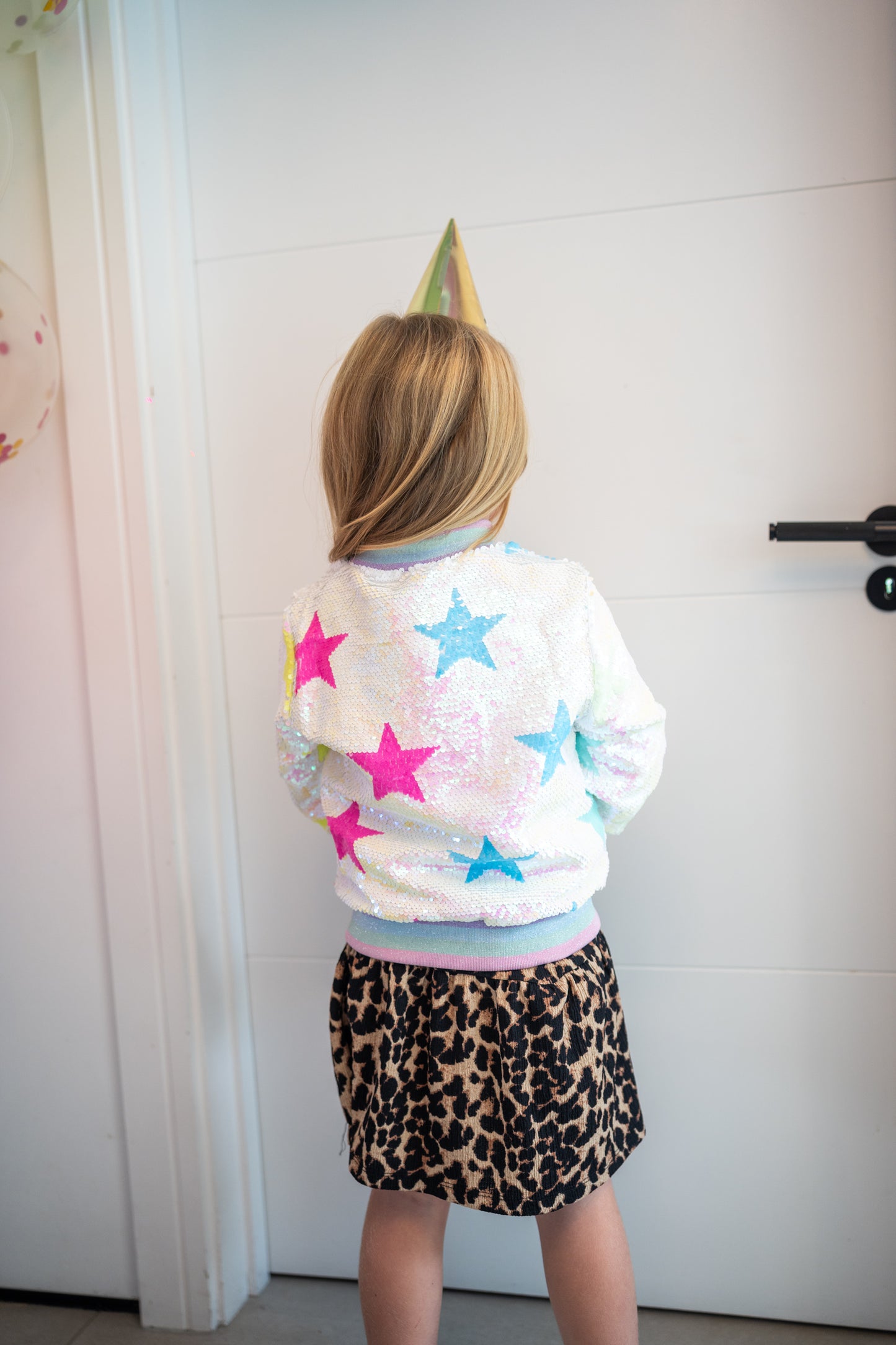 COLOURFUL STAR SEQUIN COAT