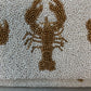 LOBSTER CLUTCH WHITE AND GOLD