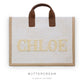 Structured Tote Bag with Name
