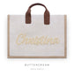 Structured Tote Bag with Name
