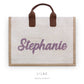 Structured Tote Bag with Name