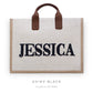 Structured Tote Bag with Name