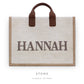 Structured Tote Bag with Name